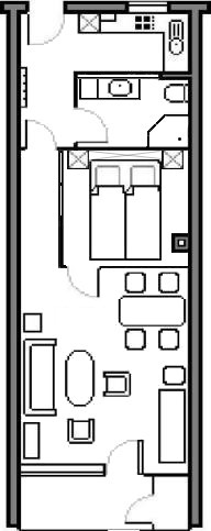 Grundriss der Ferienwohnung (Appartement 6) im Haidweg 26